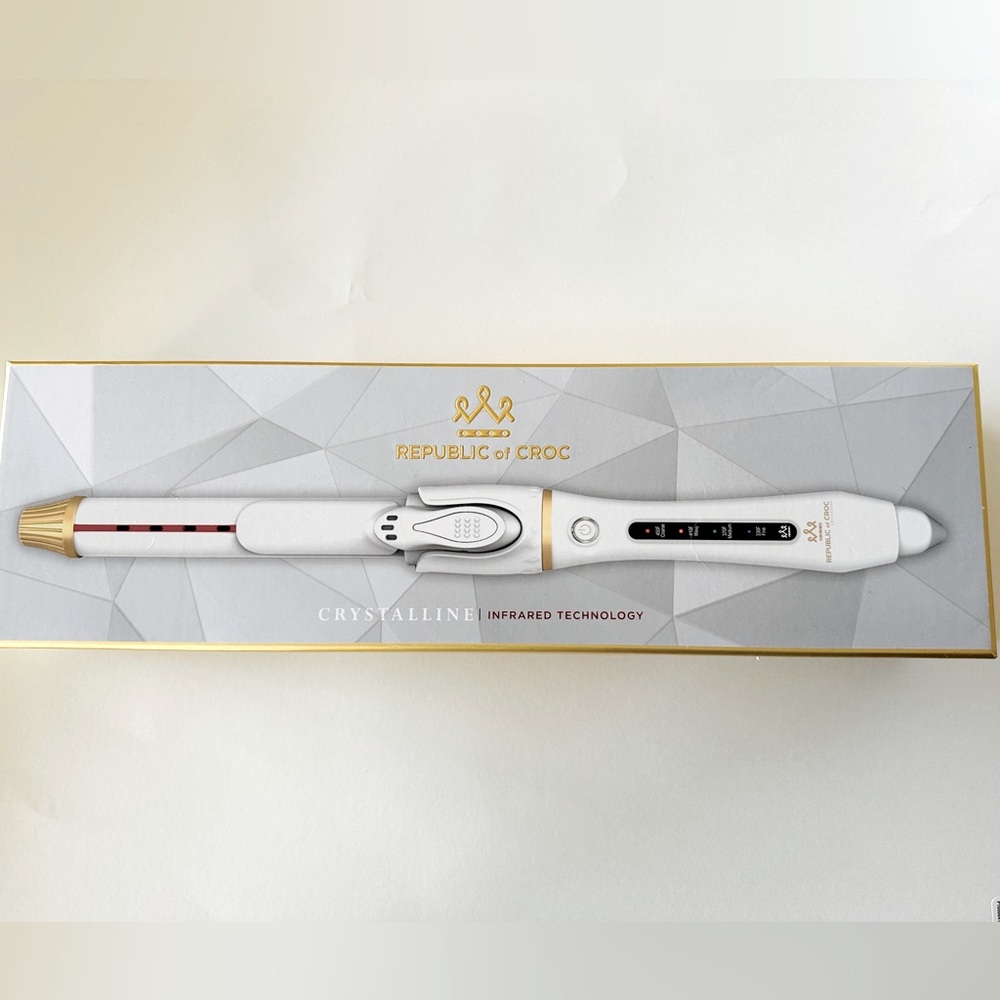 Republic Of Croc Hybrid Infrared Curling Iron 1” new in box